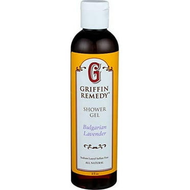 Griffin Remedy Shower Gel - All-Natural Calming Lavender Essential Oils and Organic MSM, Aromatherapy, Paraben Free, Sulfate Free 8 fl oz, 1 count