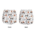 thumbnail image 4 of Disketp Halloween Dachshund Print Women's Shorts Workout Shorts for Athletic Gym Running Shorts with Phone Pockets Large, 4 of 8