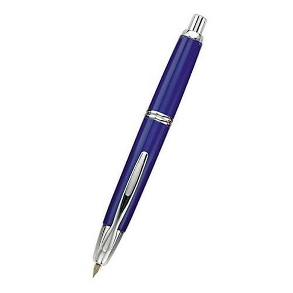 Namiki Vanishing Point Rhodium Trim Blue Ink Pen Fine