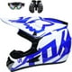 thumbnail image 1 of Casco de motocross, casco de motocicleta con gafas, guantes, cubierta facial para motocross, bicicleta de calle, todoterreno, bicicleta de paseo en la ciudad YUNYI BRAND  Deportes, 1 of 7