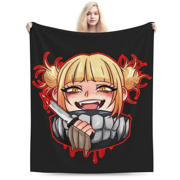 My Hero Academia Himiko Toga Bed Blanket Air Conditioner Quilt Ultra Soft Flannel Blanket All Season Fuzzy Blanket Reversible Fluffy Plush Blanket 40"X30"