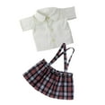 thumbnail image 3 of BESTSKY Stylish Short Sleeve Suspender Skirt Dress Outfit for Dolls Clothes Accessories, 3 of 7