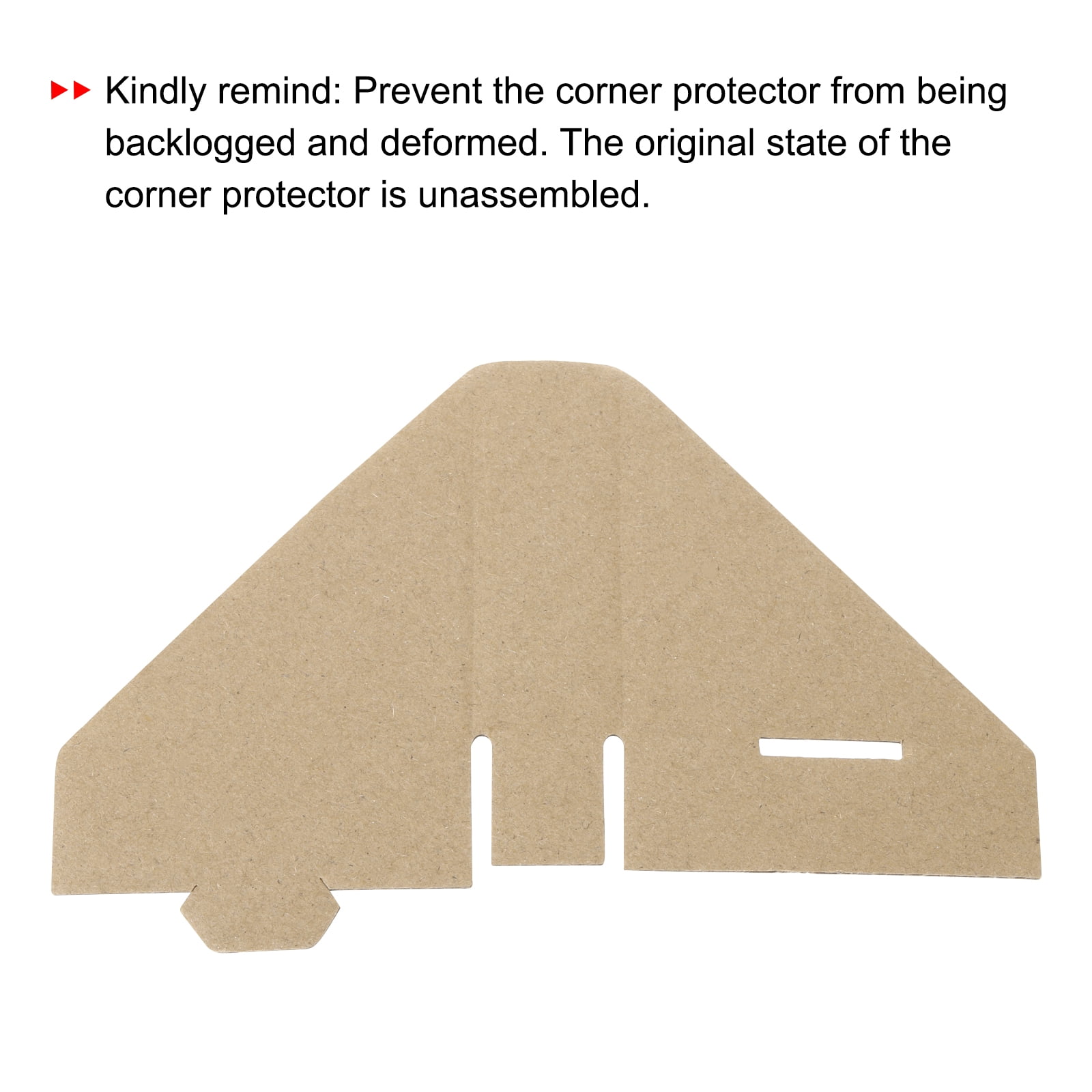 Uxcell Adjustable Cardboard Corner Protector, 7x7x3cm Cardboard Edge Protector Pack of 100