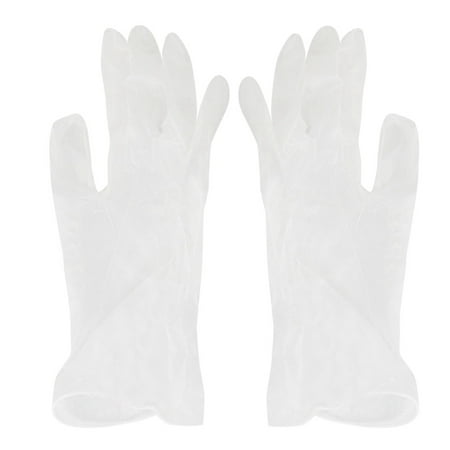 FAGINEY Disposable Gloves Transparent Plastic Latex Rubber Tattoo ...