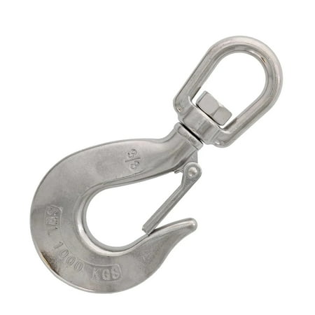 

3/8 Stainless Steel Swivel Eye Hook with Latch