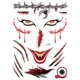 thumbnail image 4 of 9 hojas de tatuajes temporales de Halloween, tatuajes de cicatrices de Halloween y tatuajes de heridas falsas, pegatinas faciales de araña con costra de sangre para Halloween, 4 of 5