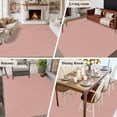 thumbnail image 6 of Pink Pure Color Area Rugs Collection 6'x9', Aesthetics Contemporary Luxury Non Slip Indoor Rectangle Throw Runner Rug Floor Mat Carpet for Living Room Dining Table Bedroom Nursery, 6 of 9