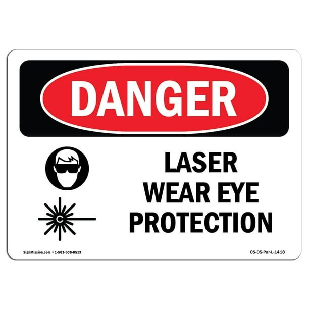 Wear eye protection labels