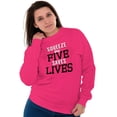 thumbnail image 3 of Squeeze With Five Saves Lives Women Crewneck Sweatshirt Brisco Brands S, 3 of 6