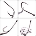 thumbnail image 3 of Alician 100pcs Long Shank Fishing Hook With Barbed High Carbon Steel Barbed Hooks With Storage Box Fishing Tackle, 3 of 8