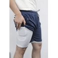 thumbnail image 2 of Gimnasio Short Con Licra Deportiva 2 En 1 Hombre Correr, 2 of 4