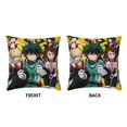 thumbnail image 2 of My Hero Academia Throw Pillow Covers, Anime Pillow Cases, Cushion Covers 18 X 18 Inch Square Pillow Protectors For Sofa Couch Bedroom Car Chair Home Decor, 2 of 9