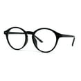 thumbnail image 2 of Horn Rim Keyhole Round 100% Blue Light Flitering Computer Glasses Black, 2 of 4
