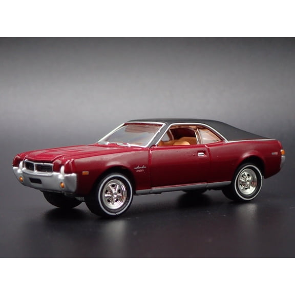 Open Box 1968 68 AMC JAVELIN BURGUNDY 1:64 SCALE COLLECTIBLE DIORAMA DIECAST MODEL CAR