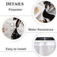 thumbnail image 4 of Baocicoo Bohemia Abstract Goldfish Shower Curtain Leaves Lotus Shower Curtain for Bathroom Art Home Hotel Hostel Bathtub Cubicle Decor Waterproof Curtain for Bathroom with Hooks 72x84 Inches, 4 of 6