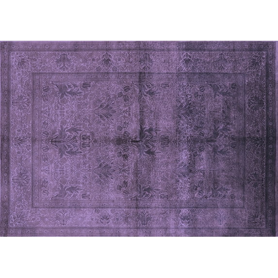 Ahgly Company Indoor Rectangle Oriental Blue Industrial Area Rugs, 2' x 5'