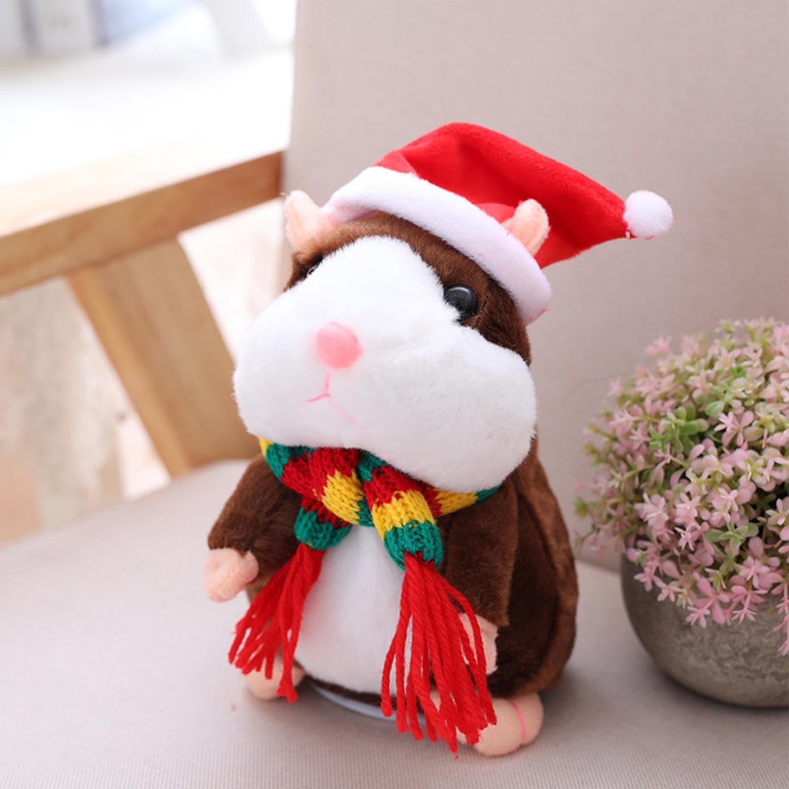 Xheghe Interactive Talking Hamster Plush Toy - Walks, Talks & Moves | Educational & Entertaining Gift for Animal Lovers