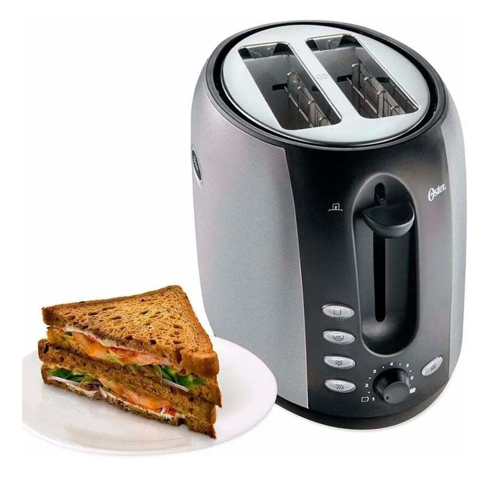 2 Slice Toaster with Wide Slots - Bagel & Bread Toaster, Stainless Steel