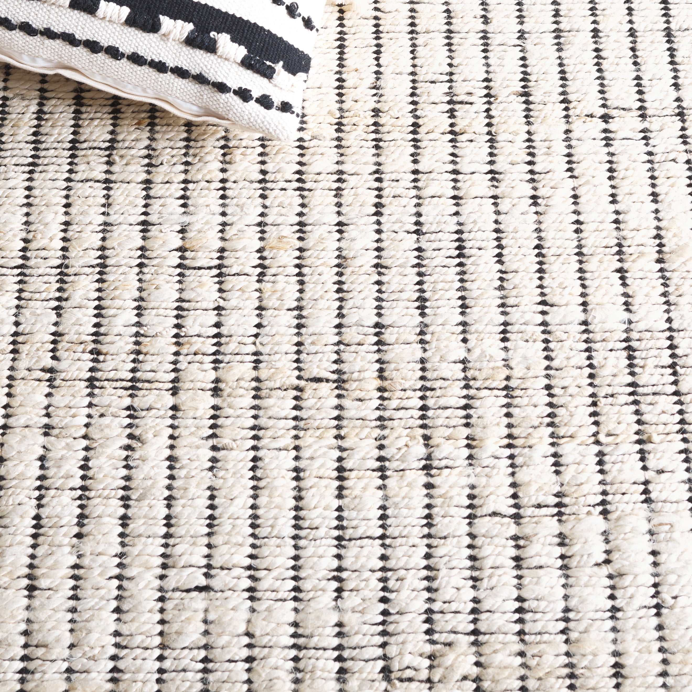 SAFAVIEH Natural Fiber Madeline Striped Area Rug, Ivory, 5' x 8'
