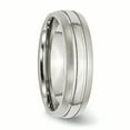 thumbnail image 4 of Stainless Steel Edge 6mm Wedding Band Ring Man  For Dad Mens  For Him, 4 of 9