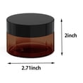 thumbnail image 2 of Tarros cosméticos BallHull de plástico ámbar de 120 ml con tapa negra, 12 unidades, 2 of 6