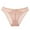 Beige, variant on jobturf Womens Underwear Lace Embroidery Low Rise Sheer Panties Comfort Breathable Mesh Stretchy Soft Bikini Thongs