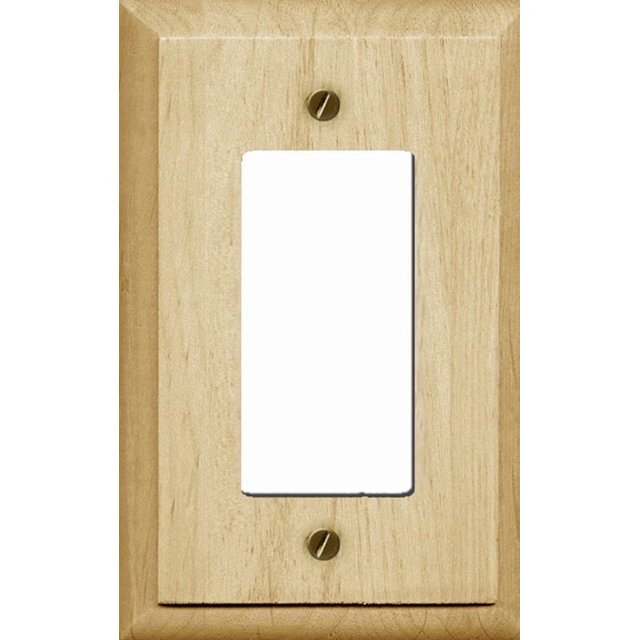Atron Electro Industries Traditional Unfinished Wood Rocker Wall Plate