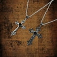 thumbnail image 5 of WINDLAND 2pcs Gothic Crucifix Necklace Cross Pendant Neckchain Jewelry Stylish Jewelry, 5 of 14