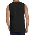 thumbnail image 3 of Chaleco deportivo sin mangas unisex de color liso para hombre: poliéster/spandex/algodón, para todas las estaciones, 3 of 7