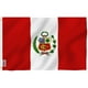 thumbnail image 1 of ANLEY Fly Breeze 90 x 150 cm Bandera Perú - Colores Vivos y Resistentes a Rayos UVA - Bordes Reforzados con Lona y Doble Costura - Nacional Peruana Banderas Poliéster con Ojales de Latón, 1 of 5