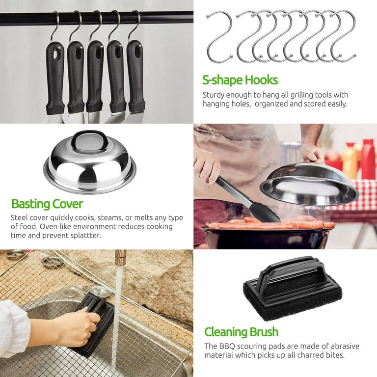 Blackstone Culinary Stainless Steel Grill Cleaning Kit 10 PC