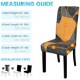 thumbnail image 3 of Dining Chair Cover Set of 6 Stretch Dining Chair Slipcovers Removable Washable Chair Protector Seat Covers for Dining Room Home Wedding Banquet Party Hotel (Printed 05), 3 of 8