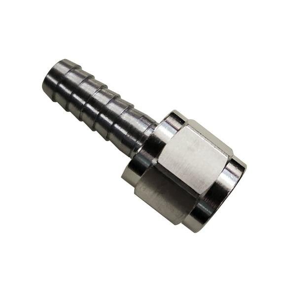 Swivel Nuts - Threaded to Barbed for Beer Line  1/4" FFL, to 1/4" Barb