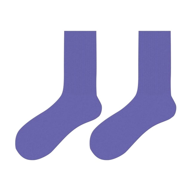 LckLvx Womens Crew Socks Casual Athletic Lightweight Breathable Socks Solid Color Mid Calf Socks
