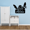 thumbnail image 3 of Aloha - Lilo And Stitch Movie Animation Disney Lilo and Stitch Cute Stitch Happy Waving Silhouette Disney Wall Sticker Vinyl Decal Home Decor Room Living Room Bedroom Decoration Size (18x20 inch), 3 of 3