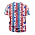 thumbnail image 3 of Yiaimeir Independence Day Men's T-shirt Printed Casual Round Neck Short Sleeved T-shirt, 3 of 4