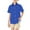 Blue, variant on Hiijoy Big Boys Summer Shirt Solid Short Sleeve Casual Button Down Shirt, Sizes 3-13