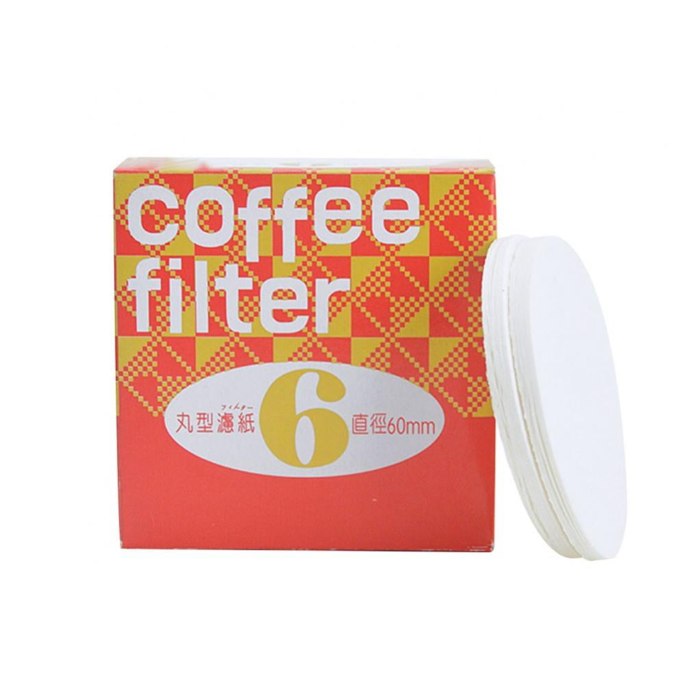 Cone Coffee Filters,Natural Brown Paper 6 Coffee Disposable Cone