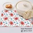 thumbnail image 5 of Placemat, Pioneer Flower Floral Print Pattern Place Mats Table Mat Set Of 2, PVC Washable Placemats for Party Kitchen Dining Decoration, 18x12 Inch, Fade Resistant, 5 of 6
