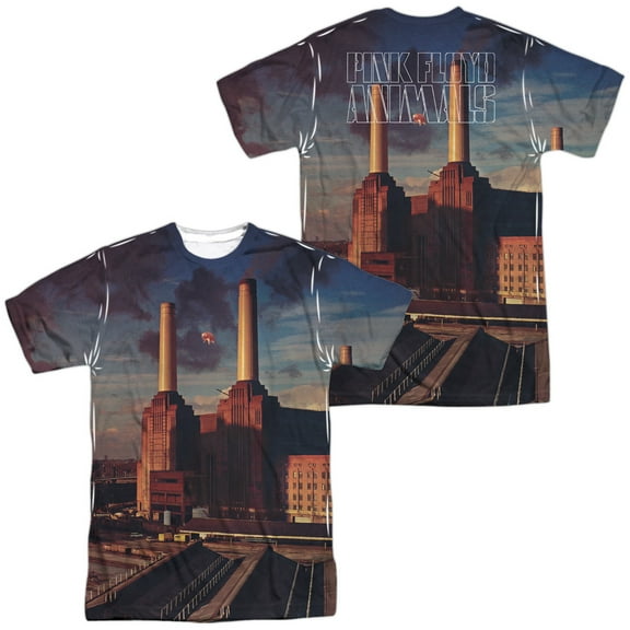 Pink Floyd Animals (Front Back Print) Mens Adult Sublimation Shirt Sm White