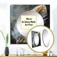 thumbnail image 3 of Designart "Boho Chic Feathers Gold V" Glam Feather Square Mirror For Wall Decor - Large Gold Square Printed Wall Mirror Art - Square Glam Mirror - Wall Mounted Square Large Mirror, 3 of 5