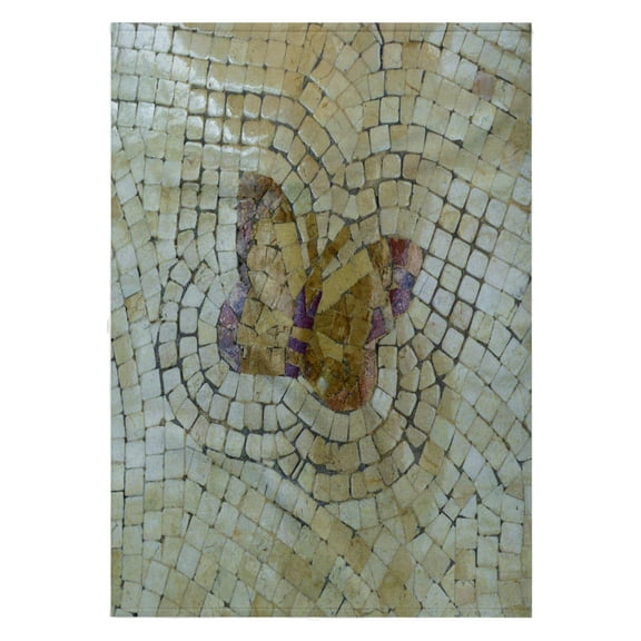 3dRose, Real Mosaic Butterfly, 22x30 Bath Hand Pool Towel
