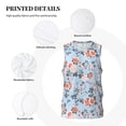 thumbnail image 3 of Pofeuu Rose Flowers Print Basketball Jersey, Shirts for Men Youth Basketball Jersey Crew Neck-4X-Large, 3 of 6