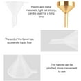 Mini Funnel 12Pcs Narrow Neck Perfume Funnel Polyethylene Small Funnel