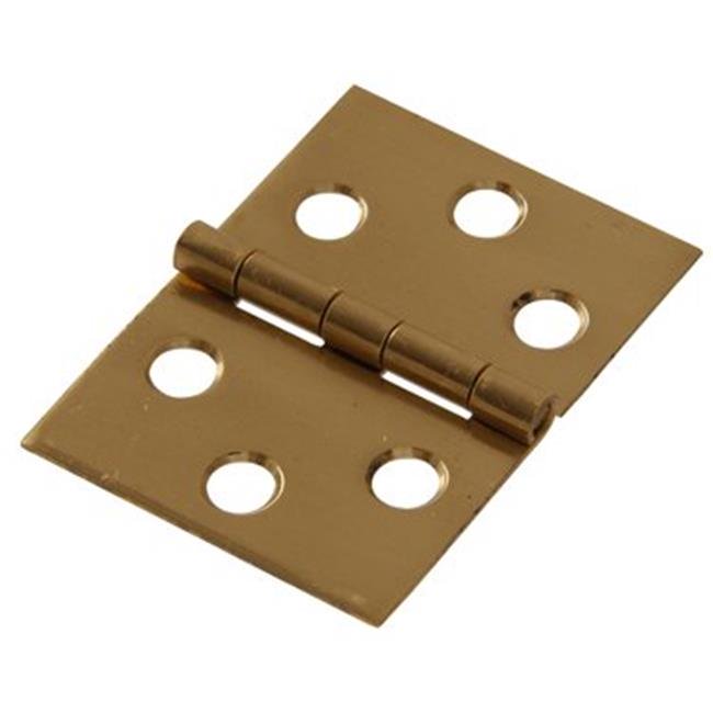 1.5 in. Solid Brass & Bright Brass Desk Hinge