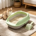 thumbnail image 5 of Cat Toilet - Open Cat Litter Box with Sifting Scoop - No-Splashing Easy-to-Clean Litter Pan for Kittens & Cats, 5 of 6