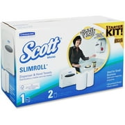 Slimroll Hard Roll Hand Towel System, W/2 Rolls, 12 X 7 X 12.5, White
