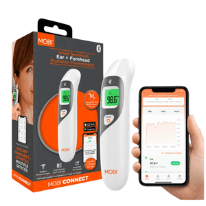 MOBI Smart DualScan Thermometer, Ear & Forehead