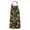 Black Colorful Flower, variant on Brown Yellow Sunflower Pattern Apron-Garden Aprons for Women with Pockets-Cotton Linen Waterproof Kitchen Cooking Gardening Aprons Adjustable for Kitchen,Cooking,BBQ and Salon 33x27 Inch