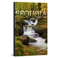thumbnail image 1 of Sequoia National Park - Waterfall & Autumn Colors - Photography (16x24 Gallery Wrapped Stretched Canvas), 1 of 1